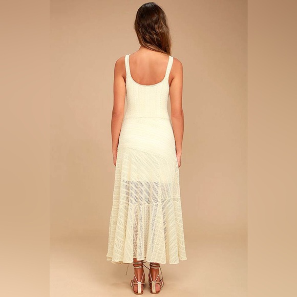Free People Intimately Love Story Cream Lace‎ Slip Dress Sz. M NWT - Picture 3 of 14